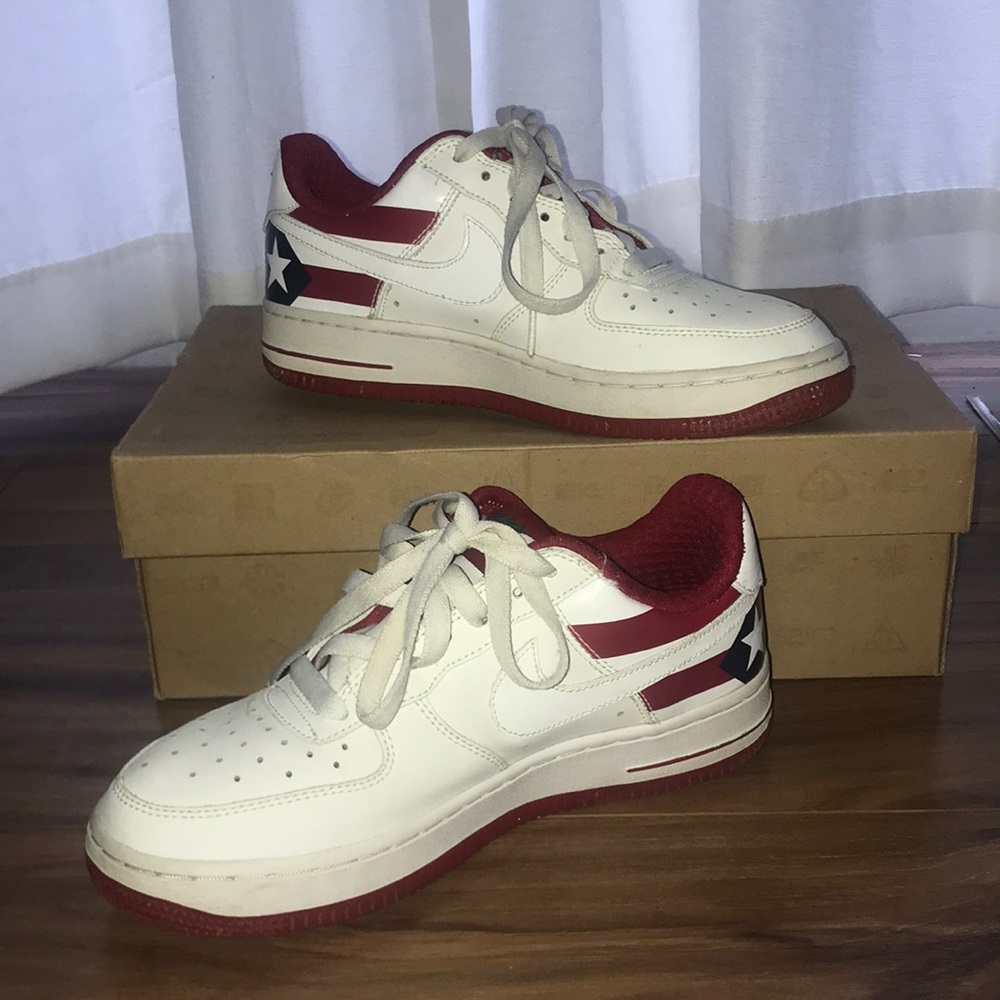 • RARE • NIKE • Air Force 1  ‘Puerto Rico’ • 5.5Y
